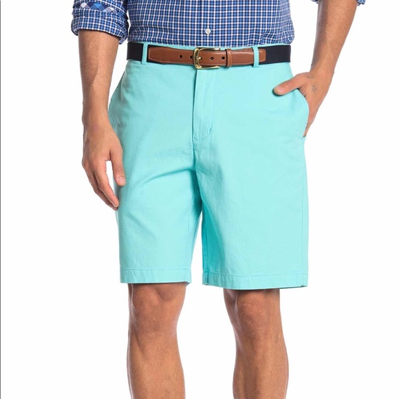 Men’s TailorByrd Dobby Shorts Blue Green Size 30 - Picture 5 of 5